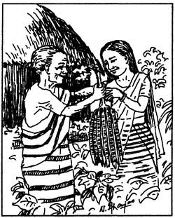 Parkia speciosa}} 한 묶음.