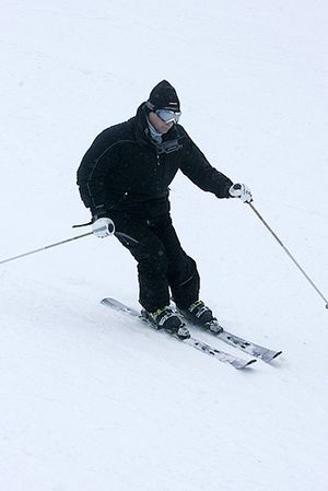 2008년 크라스나야폴랴나 스키 리조트의 블라디미르 푸틴