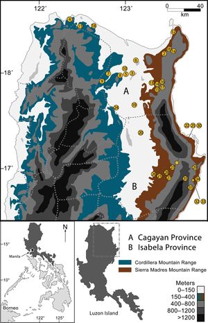 카가얀밸리 지형도