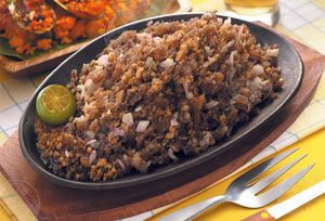 시식, 인기 있는 카팜팡안 요리.