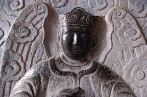 돌로 조각된 천사