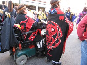 브리티시컬럼비아주 밴쿠버에서 열린 여성 기념 행진