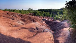 Cheltenham Badlands, 캐나다 온타리오주 칼레돈