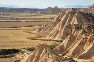 나바라의 바르데나스 레알레스의 황무지 풍경
