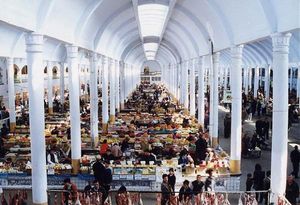 호잔드의 실내 시장