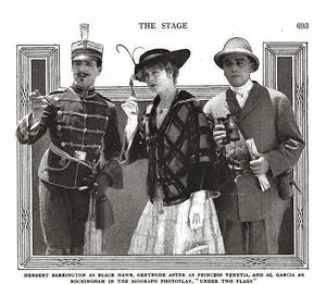 거트루드 애스터 (가운데) with 허버트 배링턴 and 알 어니스트 가르시아