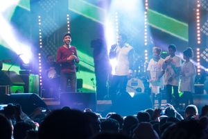 2014년 알제리 쿠폴에서 공연하는 칼레드