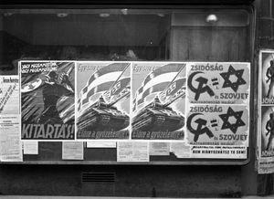 1944년 부다페스트의 선전 포스터