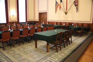 두 번째 휴전 협정 당시 모습을 재현한 방 (독일-러시아 박물관)