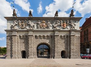 폴란드 그단스크의 하이랜드 게이트. 1580년대 플람스 출신 건축가 빌렘 판 덴 블로케가 건설했다.