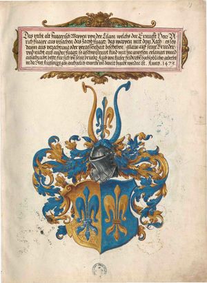 "푸거 폰 데어 릴리(백합) 가문"의 문장