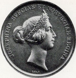 1845년 조세핀 여왕을 위한 메달
