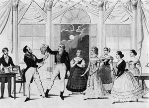 탈리스만(Der Talisman), 1840: 남성 주인공이 가발을 벗고 빨간 머리를 드러내는 절정의 장면