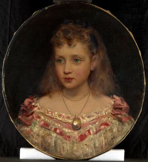 제임스 산트의 어린 시절 루이즈 초상화, 1872년