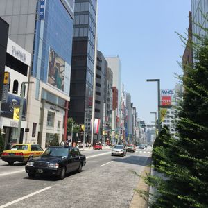 전주를 지중화한 거리(긴자 6가 부근)