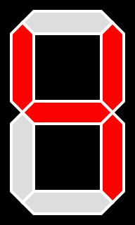 숫자 4 (bcfg 세그먼트 켬)