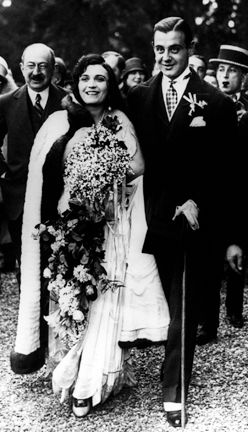 1927년 5월 14일, 네그리와 두 번째 남편 세르주 므디바니의 결혼식