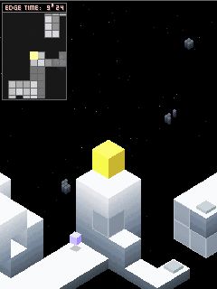 초기 버전의 퍼즐 게임 엣지의 게임플레이