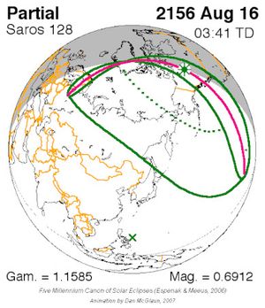 2156년 8월 16일 일식