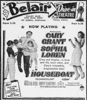 드라이브 인 광고, 1958년