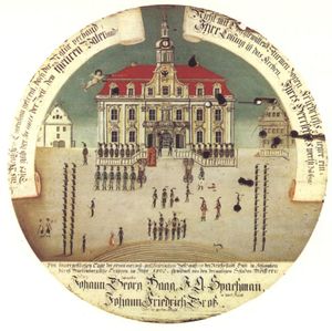 1802년 당시의 슈베비슈할의 제국 자유 도시 편입