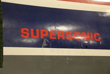 보잉 2707 모형(프론트 섹션), "슈퍼소닉" 로고 확대