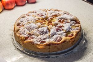 독일식 "침몰" 사과 케이크