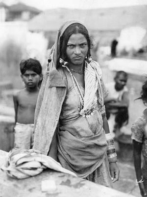 1942년 촬영한 달리트 여성