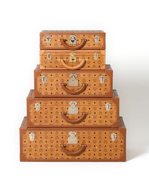 MCM Heritage Cognac Visetos Travel Collection
