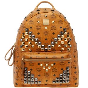 MCM Stark Backpack in Cognac Visetos