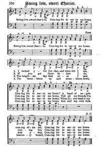 월리스 윌리스가 작곡한 흑인 영가의 "스윙 로우, 스위트 채리엇"