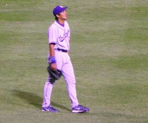 2005년 로스앤젤레스 다저스에서 뛰는 천진펑