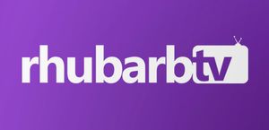 rhubarbTV 로고