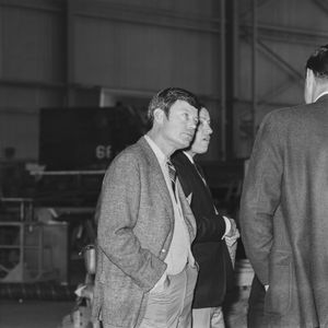 1967년 스타 트렉 출연진과 함께 NASA 드라이든을 방문한 켈리