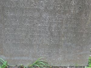 킬판 교회 (아일랜드)의 묘비에 새겨진 두운시