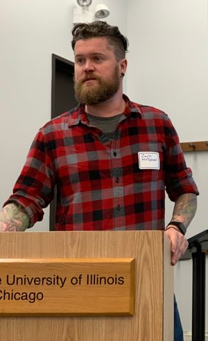 도심형 나무꾼 패션의 예