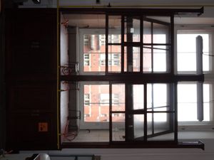 그단스크 공과대학교의 나무 퓸 후드 (1904년 설치되어 여전히 사용 중인 2016년 사진)