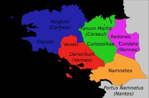 브르타뉴의 다섯 갈리아 부족