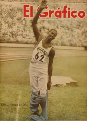 1952년 9월 5일 아르헨티나 잡지 엘 그라피코 표지에 실린 아데마르 페헤이라 다 시우바
