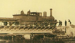 1866년 바르샤바-테레스폴 철도의 증기 기관차