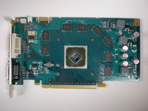 쿨러가 제거된 지포스 9600 GT