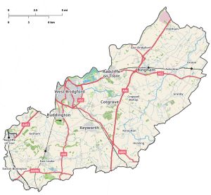 러시클리프 자치구 지도