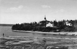 20세기 초 달강의 목재 뗏목 수송