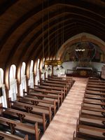 페데르 빌헬름 옌센-클린트가 설계한 게드세르 교회 내부