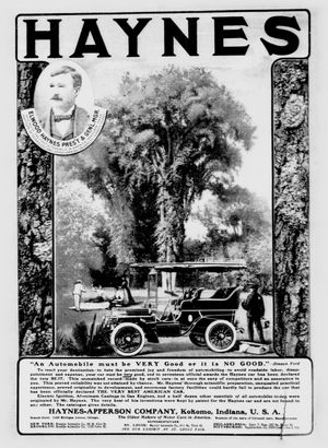 헤인스-애퍼슨의 1904년 신문 광고