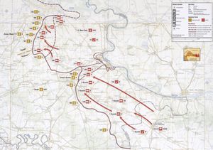 1991년 9월부터 1992년 1월까지 동슬라보니아 지역의 전황도
