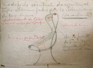 마르게리타 의자 (개발 스케치와 메모)