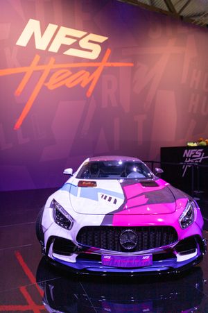 게임스컴의 NFS Heat 부스