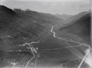 발터 미텔홀저가 2100m 상공에서 촬영한 항공 사진(1919년)
