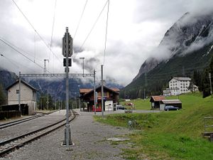 북쪽으로 본 프레다역